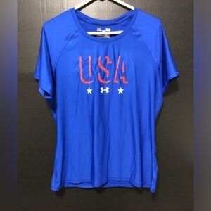 🪽Under Armour Fitted UPF 30 USA Logo T-Shirt